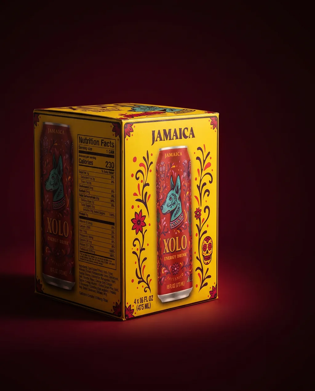 Jamaica XOLO Energy Drink 4-pack
